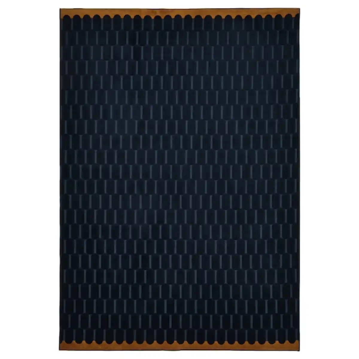 Bild 1 von NÖVLING Teppich Kurzflor, dunkelblau/ocker 170x240 cm