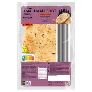 ASIA GREEN GARDEN Naan Brot 260 g, Tandoori