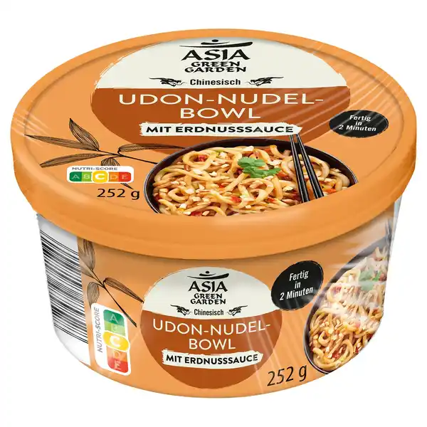 Bild 1 von ASIA GREEN GARDEN Asia Udon Nudelgericht 249 g, Erdnusssauce