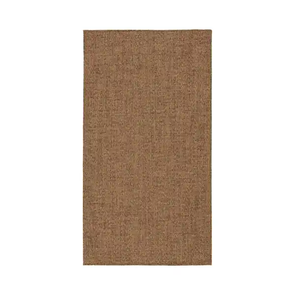 Bild 1 von LYDERSHOLM Teppich flach gewebt, drinnen/drau, mittelbraun 80x150 cm