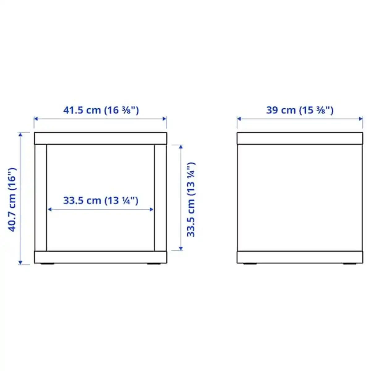 Bild 3 von KALLAX Regal, weiß 42x41 cm