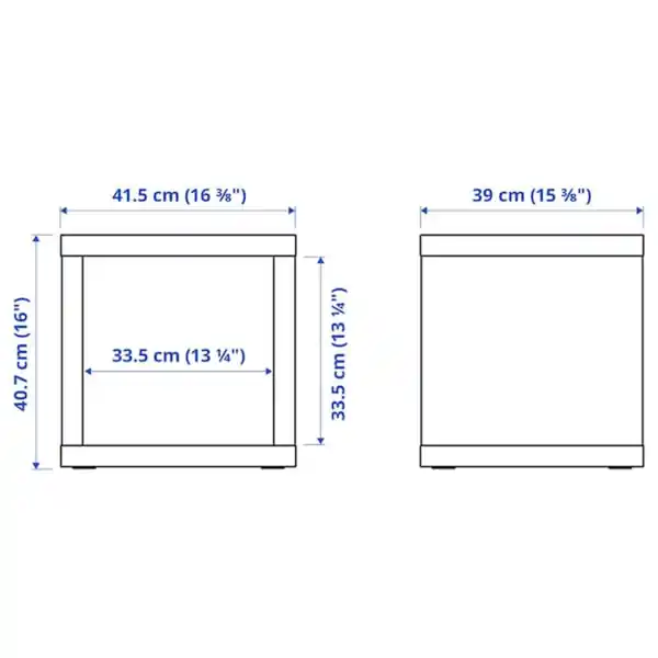 Bild 3 von KALLAX Regal, weiß 42x41 cm
