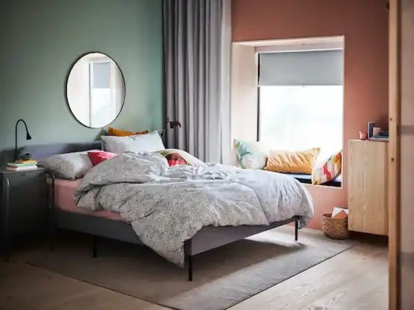 Bild 4 von LINDBYN Spiegel, schwarz 110 cm