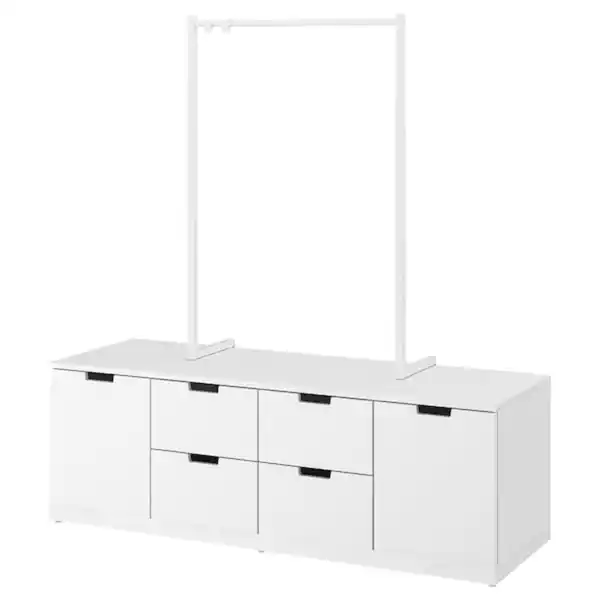 Bild 1 von NORDLI Kommode mit 6 Schubladen, weiß 160x169 cm