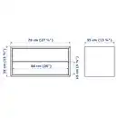 Bild 3 von EKET Schrank mit 2 Schubladen, weiß 70x35x35 cm