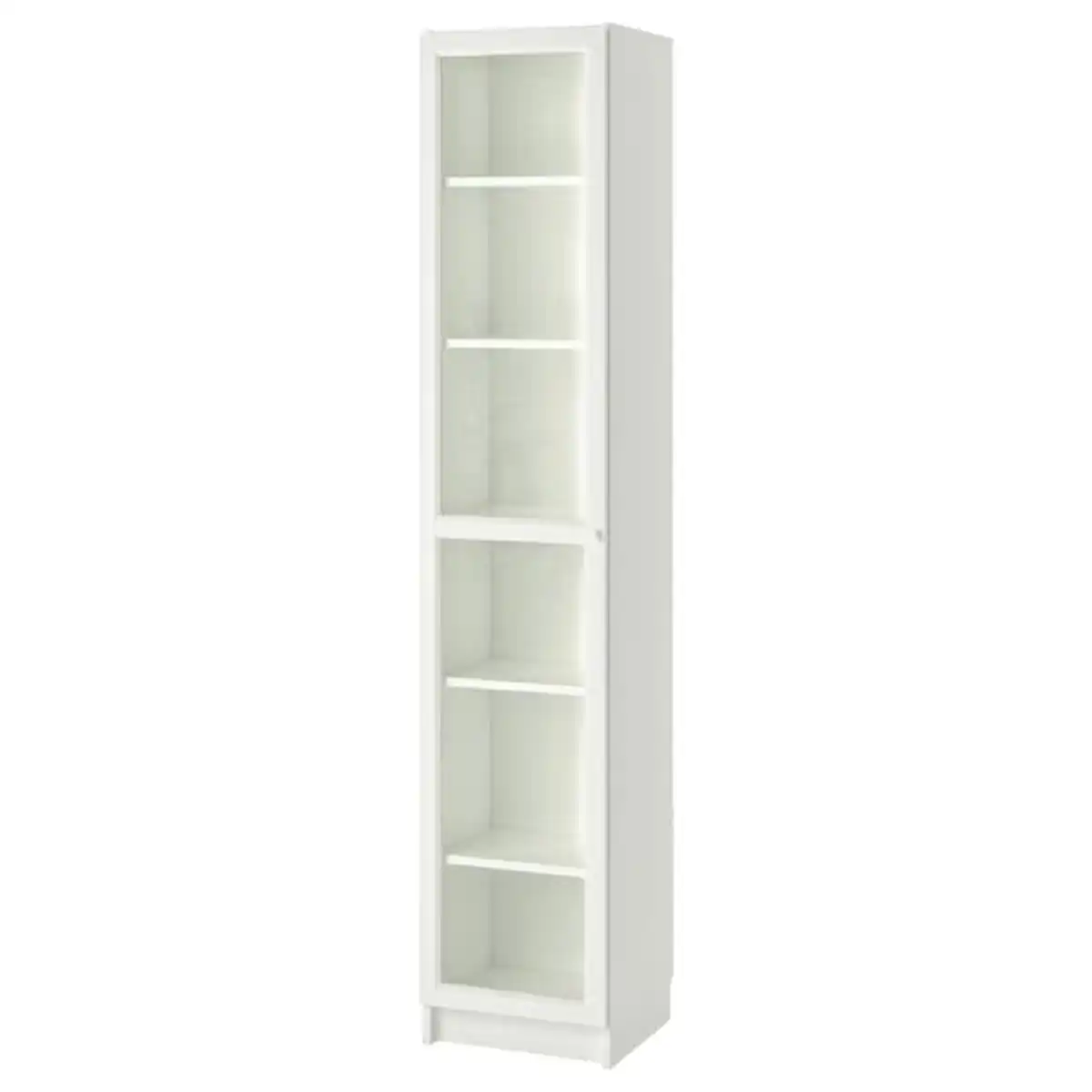 Bild 1 von BILLY / OXBERG Bücherregal mit Glastür, weiß/Glas 40x42x202 cm