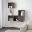 Bild 2 von EKET Schrankkombination für Wandmontage, dunkelgrau 105x35x120 cm