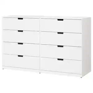 NORDLI Kommode mit 8 Schubladen, weiß 160x99 cm