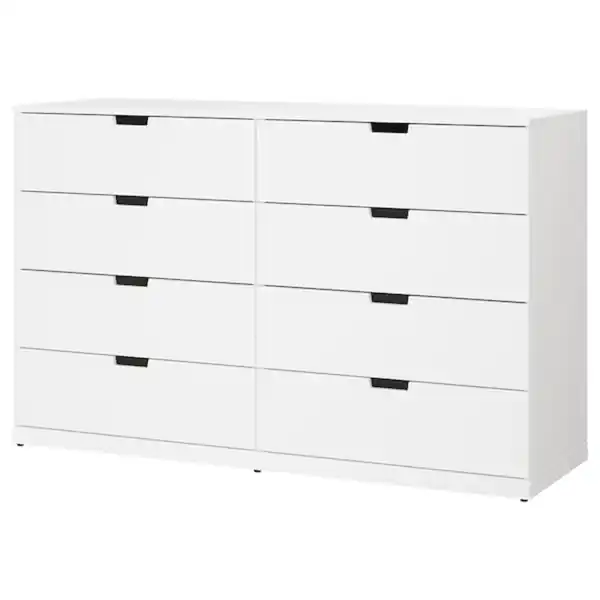 Bild 1 von NORDLI Kommode mit 8 Schubladen, weiß 160x99 cm