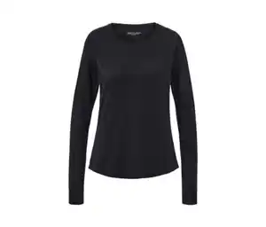 Langarm-Sportshirt, schwarz