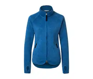 Strickfleece-Jacke, blau