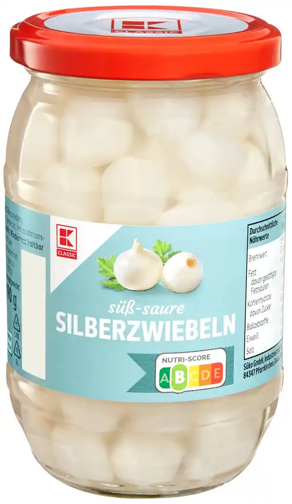 Bild 1 von K-CLASSIC Silberzwiebeln, 320-g-Glas