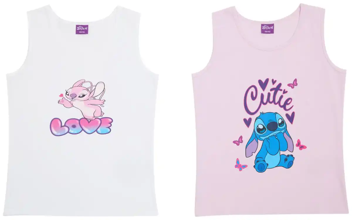 Bild 3 von Kinder-Unterhemden »Stitch«, 2-St.-Packg.