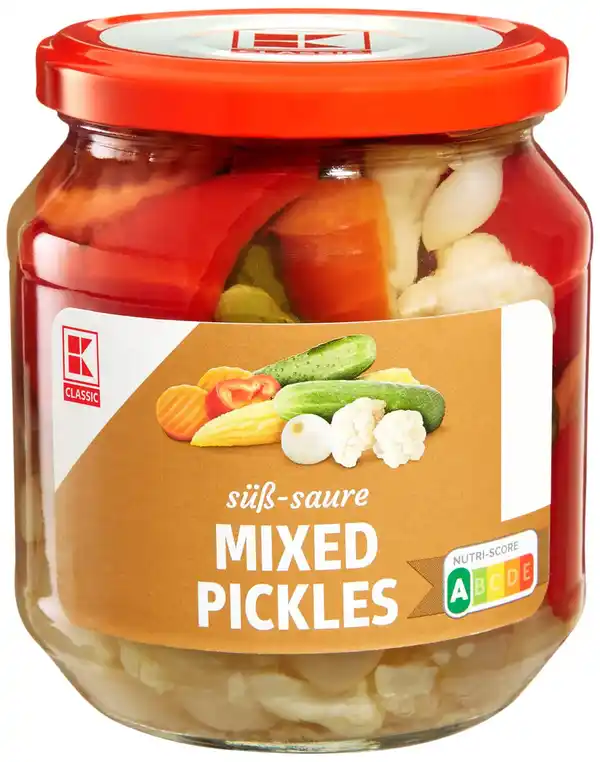 Bild 1 von K-CLASSIC Mixed Pickles, 530-g-Glas