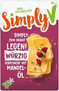 SIMPLY V Vegane Käse-Alternative, 150 - 180-g-Packg.