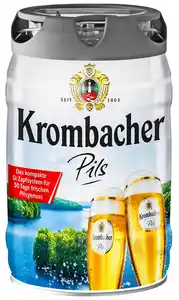 KROMBACHER Pils oder Radler auch alkoholfrei, 5-l-Fass