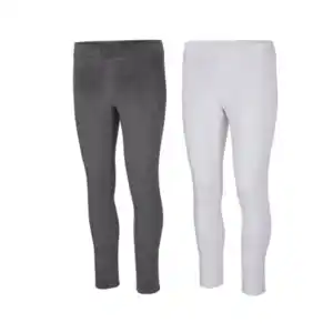 Fleece Leggings, schwarz und grau, XS, 2er Set