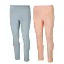 Bild 1 von Fleece Leggings, blau und pink, L, 2er Set bunt