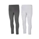 Bild 1 von Fleece Leggings, schwarz und grau, L, 2er Set