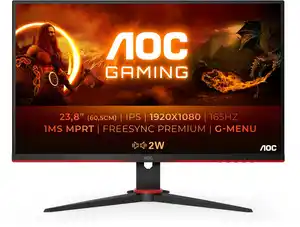 24G2SPAE/BK 61 cm (24") Gaming Monitor schwarz/rot / F