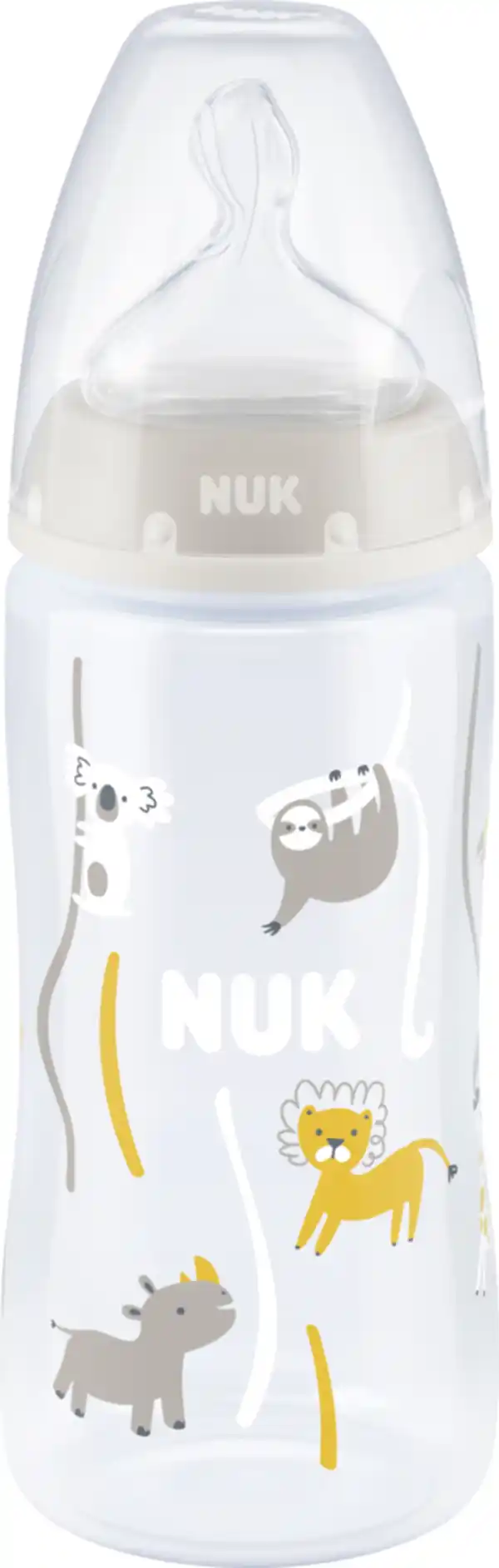 Bild 1 von NUK First Choice+ Babyflasche mit Temperature Control, 6-18 Monate, beige