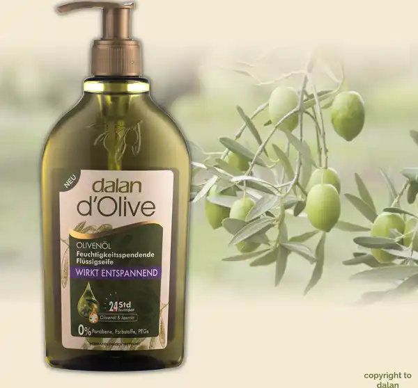 Bild 2 von dalan d'Olive Flüssigseife Entspannend, 300 ml
