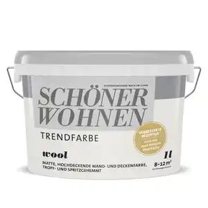 Schöner Wohnen Farbe Trendfarbe 'Wool' wollweiß matt 1 l