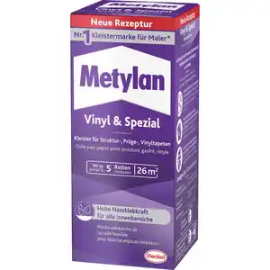 Metylan Tapetenkleister 'Vinyl & Spezial' transparent 180 g