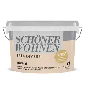 Schöner Wohnen Farbe Trendfarbe 'Sand' sandfarben matt 1 l