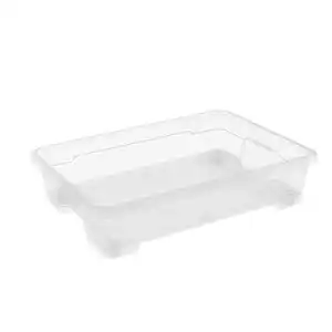 Keter Unterbettkommode 'R Box' Kunststoff transparent 77,5 x 58,1 x 17,1 cm, mit Rollen