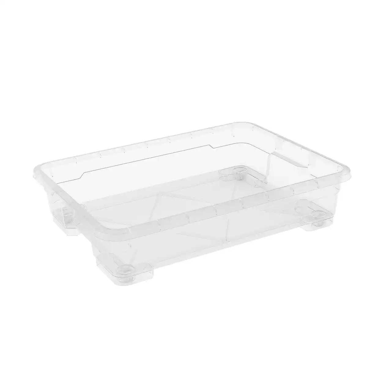 Bild 1 von Keter Unterbettkommode 'R Box' Kunststoff transparent 77,5 x 58,1 x 17,1 cm, mit Rollen