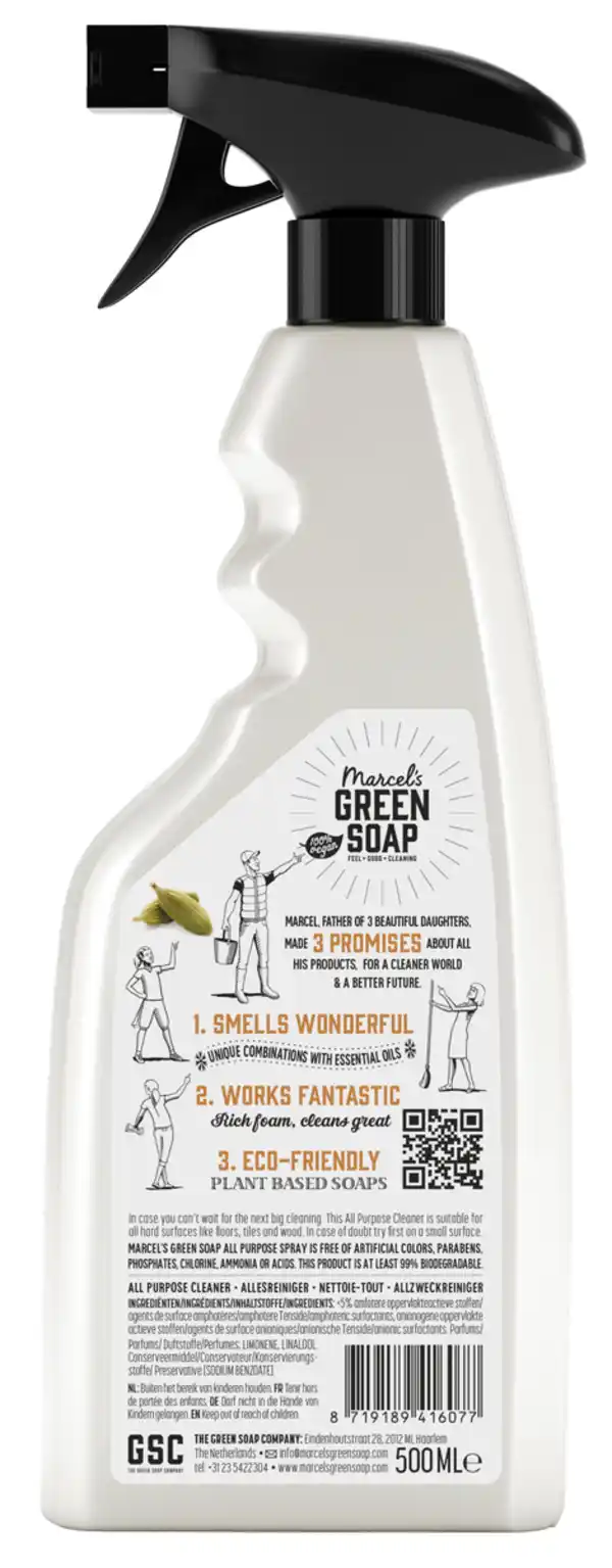 Bild 2 von Marcel's Green Soap Allzweckreiniger Spray Sandelholz & Kardamon, 500 ml