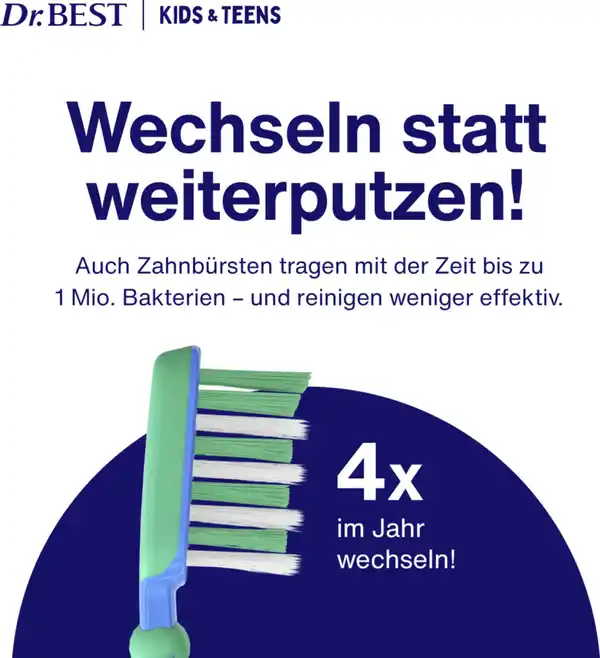 Bild 4 von Dr.BEST Kids & Teens Zahnbürste weich