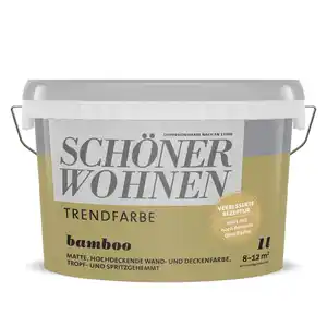 Schöner Wohnen Farbe Trendfarbe 'Bamboo' grün matt 1 l