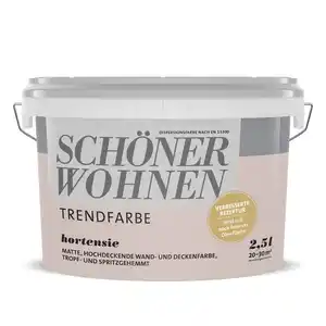 Schöner Wohnen Farbe Trendfarbe 'Hortensie' altrosa matt 2,5 l