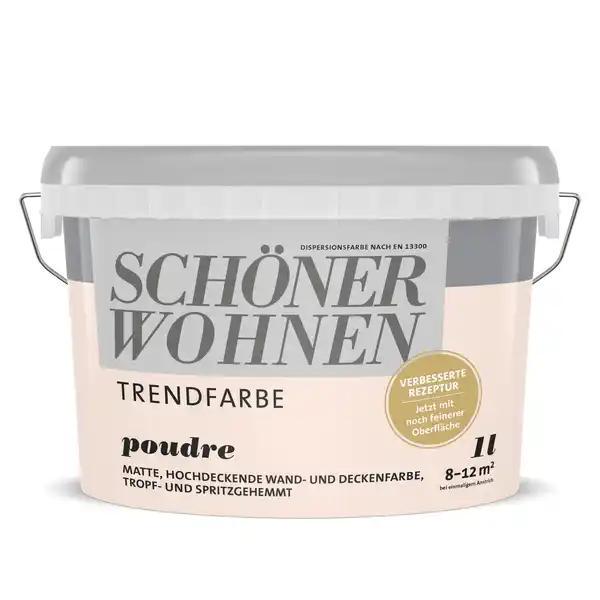 Bild 1 von Schöner Wohnen Farbe Trendfarbe 'Poudre' zartrosa matt 1 l