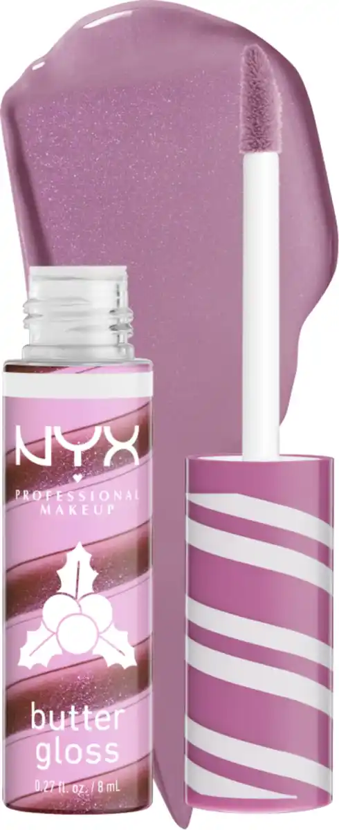 Bild 4 von NYX Professional MakeUp Butter Gloss Swirl Lipgloss Holly Berry Swirl, 8 ml