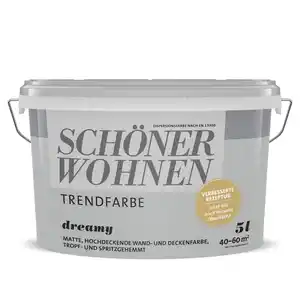 Schöner Wohnen Farbe Trendfarbe 'Dreamy' grau matt 5 l