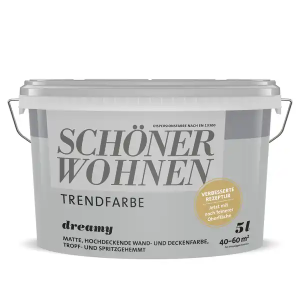 Bild 1 von Schöner Wohnen Farbe Trendfarbe 'Dreamy' grau matt 5 l