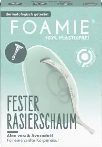 Foamie Fester Rasierschaum Aloe Vera & Avocadoöl, 70 g