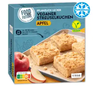 FOOD FOR FUTURE Veganer Streuselkuchen*