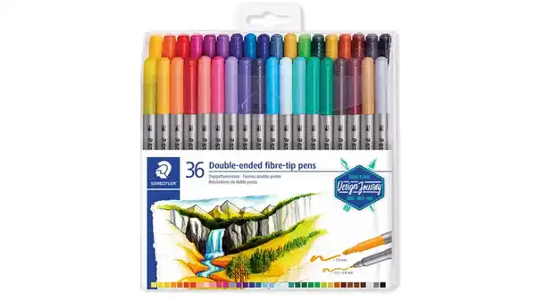 Bild 1 von STAEDTLER Twin-tip pen Doppelfasermaler 36er Etui