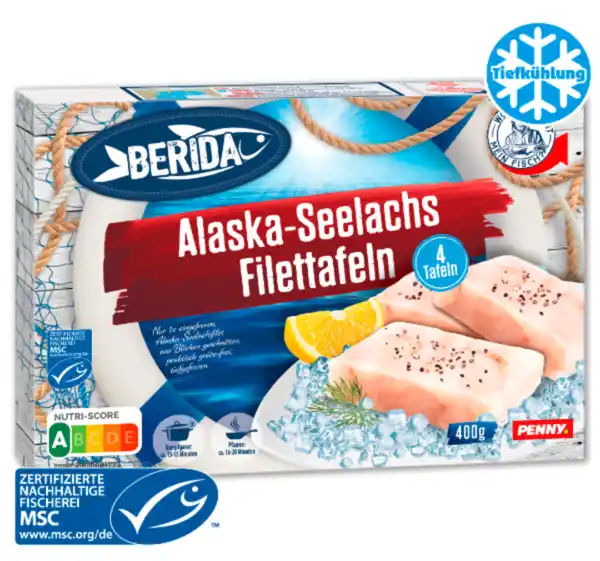 Bild 1 von BERIDA Alaska-Seelachs Filettafeln*