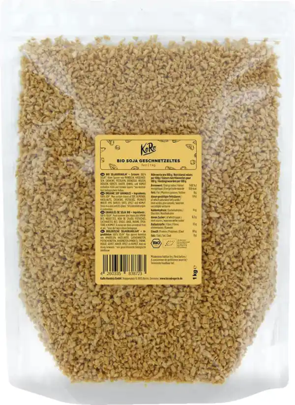 Bild 1 von KoRo Bio Soja Geschnetzeltes fein, 1 kg