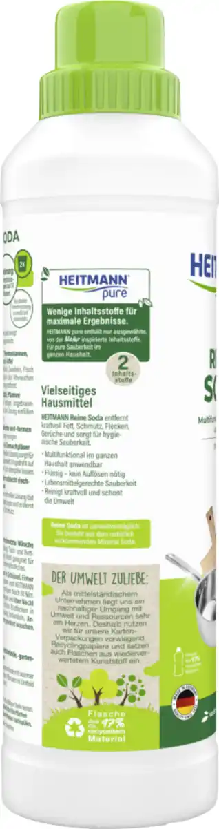 Bild 3 von Heitmann pure reine Soda flüssig, 750 ml