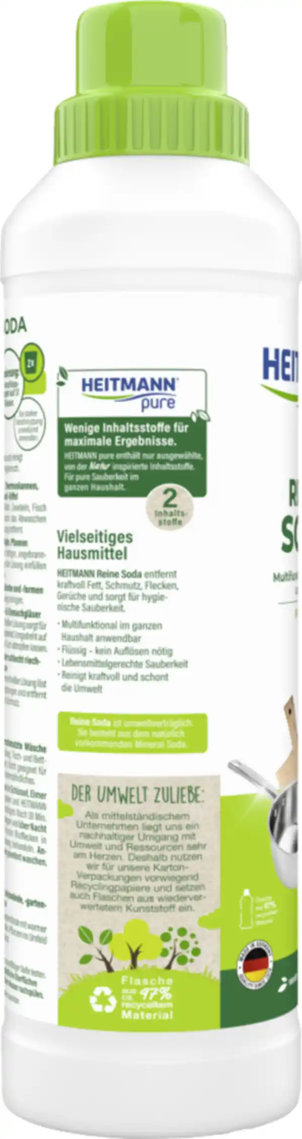 Bild 3 von Heitmann pure reine Soda flüssig, 750 ml