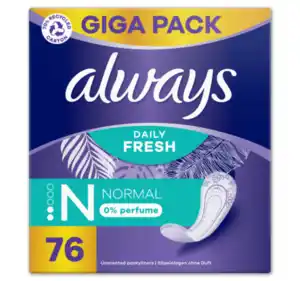 ALWAYS Daily Fresh Giga Pack*