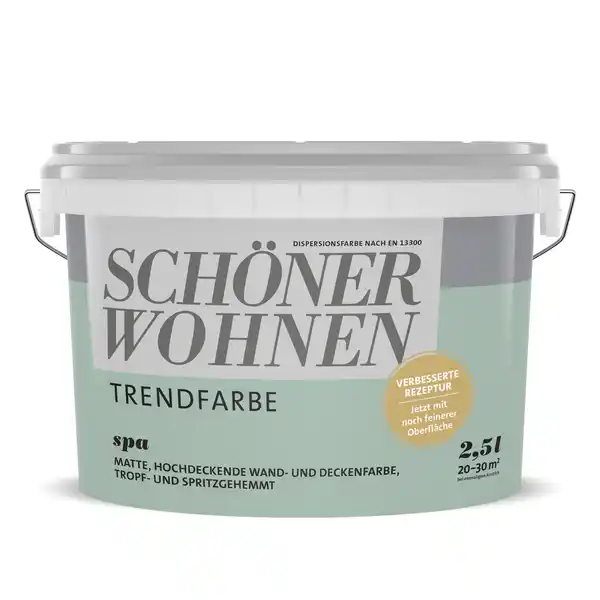 Bild 1 von Schöner Wohnen Farbe Trendfarbe 'Spa' graugrün matt 2,5 l