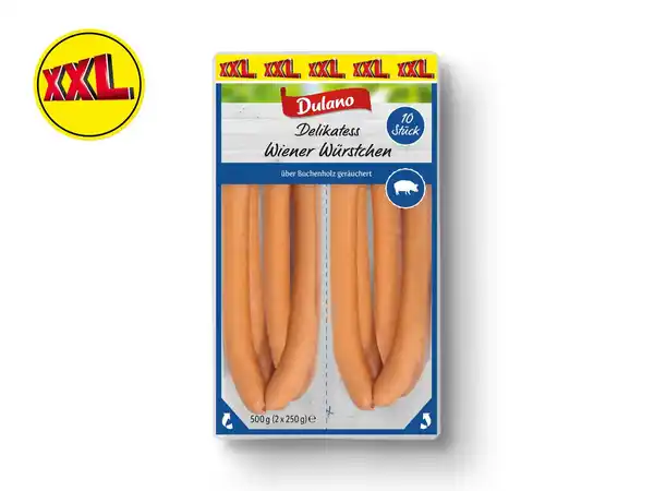 Bild 1 von Dulano Delikatess Wiener Würstchen XXL