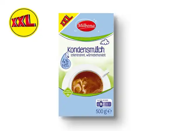 Bild 1 von Milbona Kondensmilch XXL,  500 g